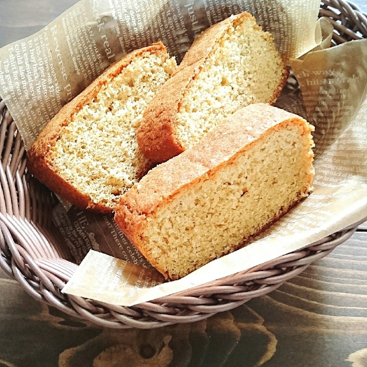 ホットケーキミックスで♪きな粉と白ごまパウンド